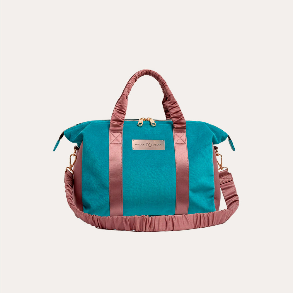 Bolso Alice Azulado/Malva - Grande