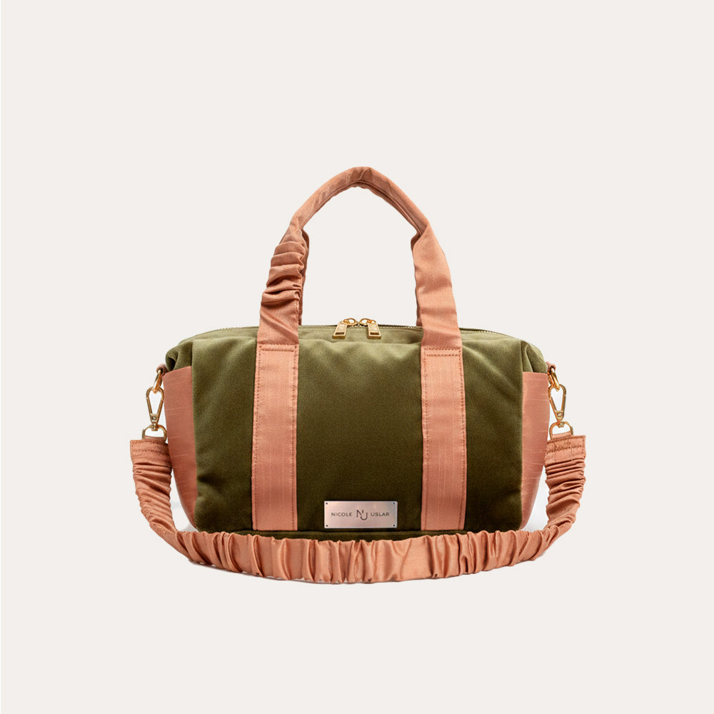 Bolso Alice Verde Musgo/Cobre - M