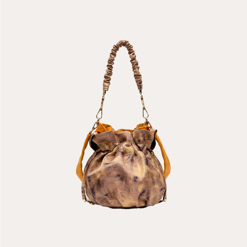 Bolso reversible Batik Dorado