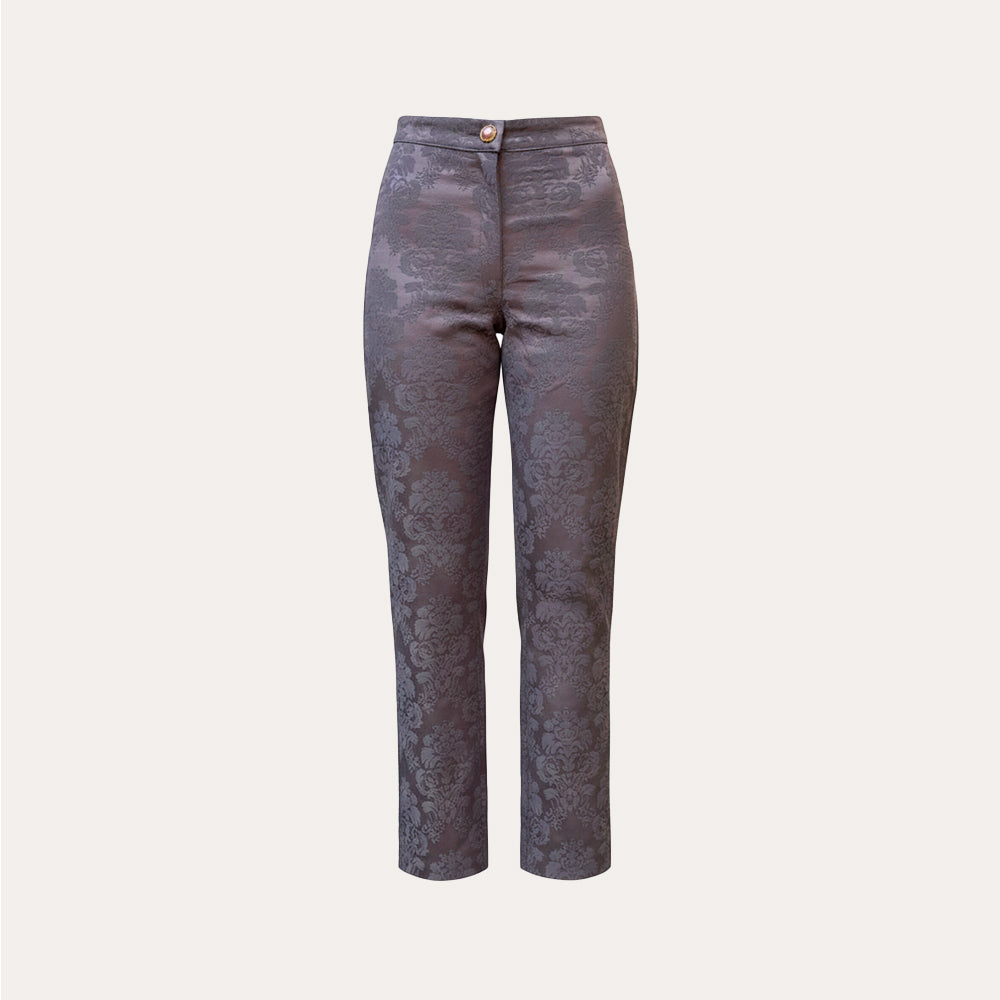 Pantalón Brocado Lilac Fog