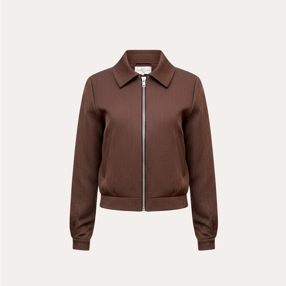 Chaqueta Bomber Marrón Moka