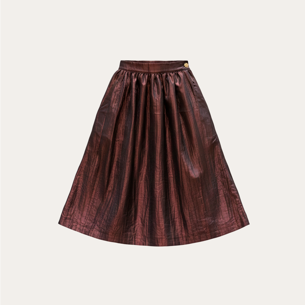 Falda Antonieta Rojizo