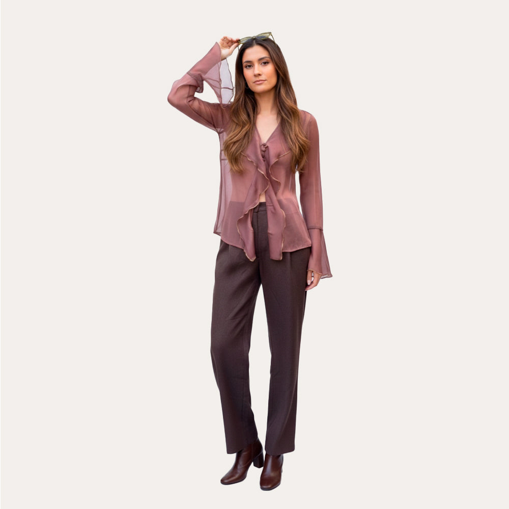 Blusa Vaporosa Moka