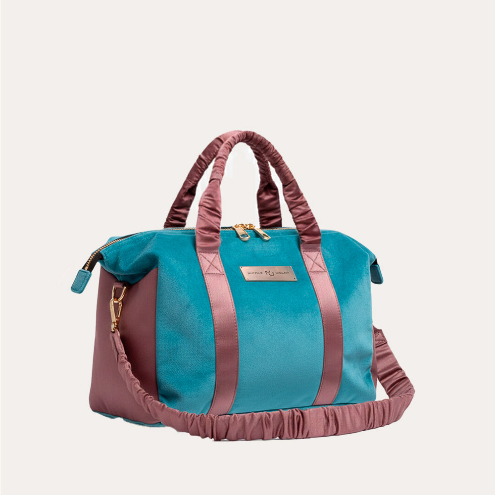Bolso Alice Azulado/Malva - Grande
