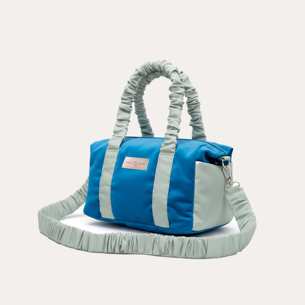Bolso Alice Azulado/Verde menta - Mediano