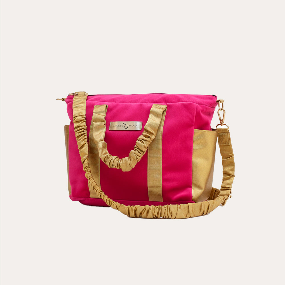 Bolso Alice Fucsia/Dorado - L
