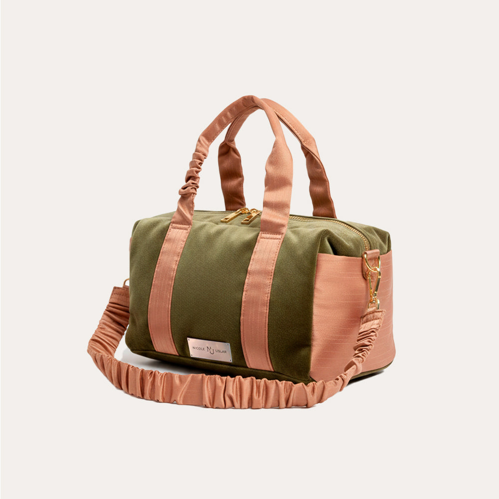 Bolso Alice Verde Musgo/Cobre - M