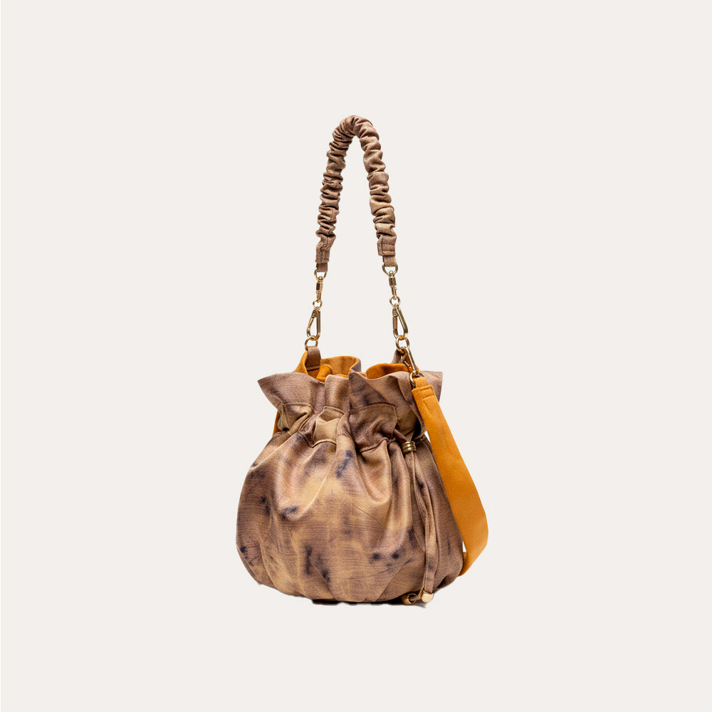 Bolso reversible Batik Dorado