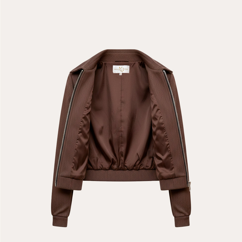 Chaqueta Bomber Marrón Moka