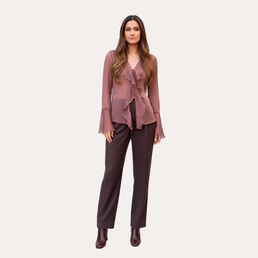 Blusa Vaporosa Moka