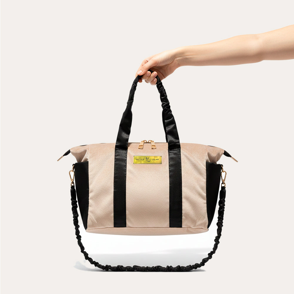 Bolso Alice Beige/Negro - L