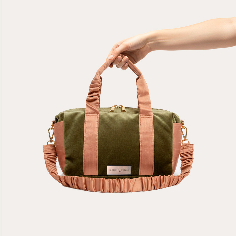 Bolso Alice Verde Musgo/Cobre - M