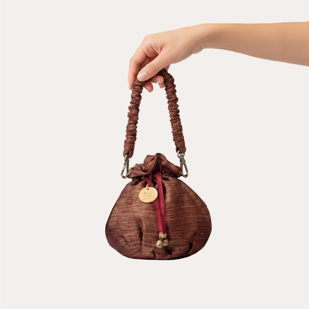 Bolso Pearl Carmesí