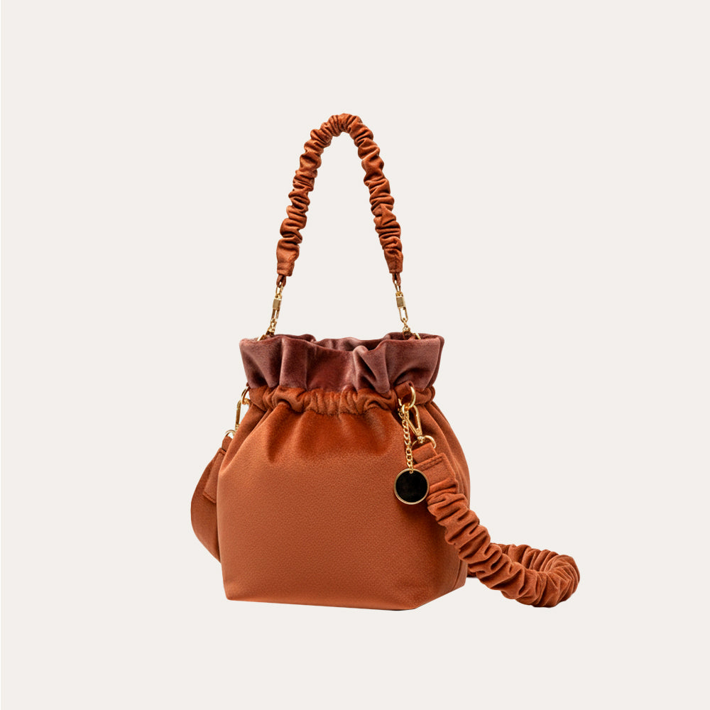 Bolso reversible Batik Terracota