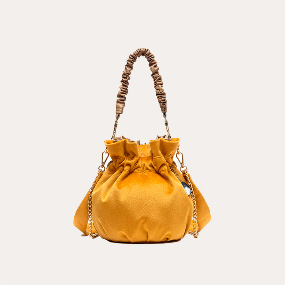 Bolso reversible Batik Dorado