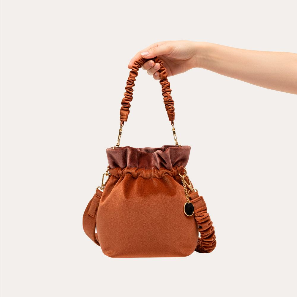 Bolso reversible Batik Terracota