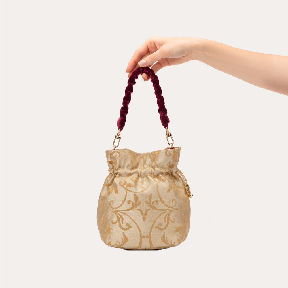 Bolso Reversible Claire Velvet Barroco