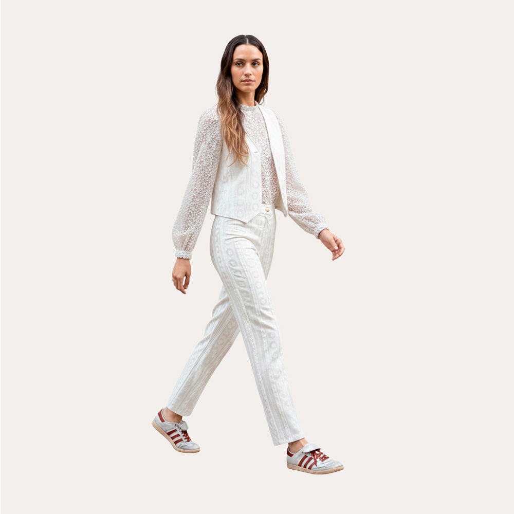 Vest Arlequin Blanco