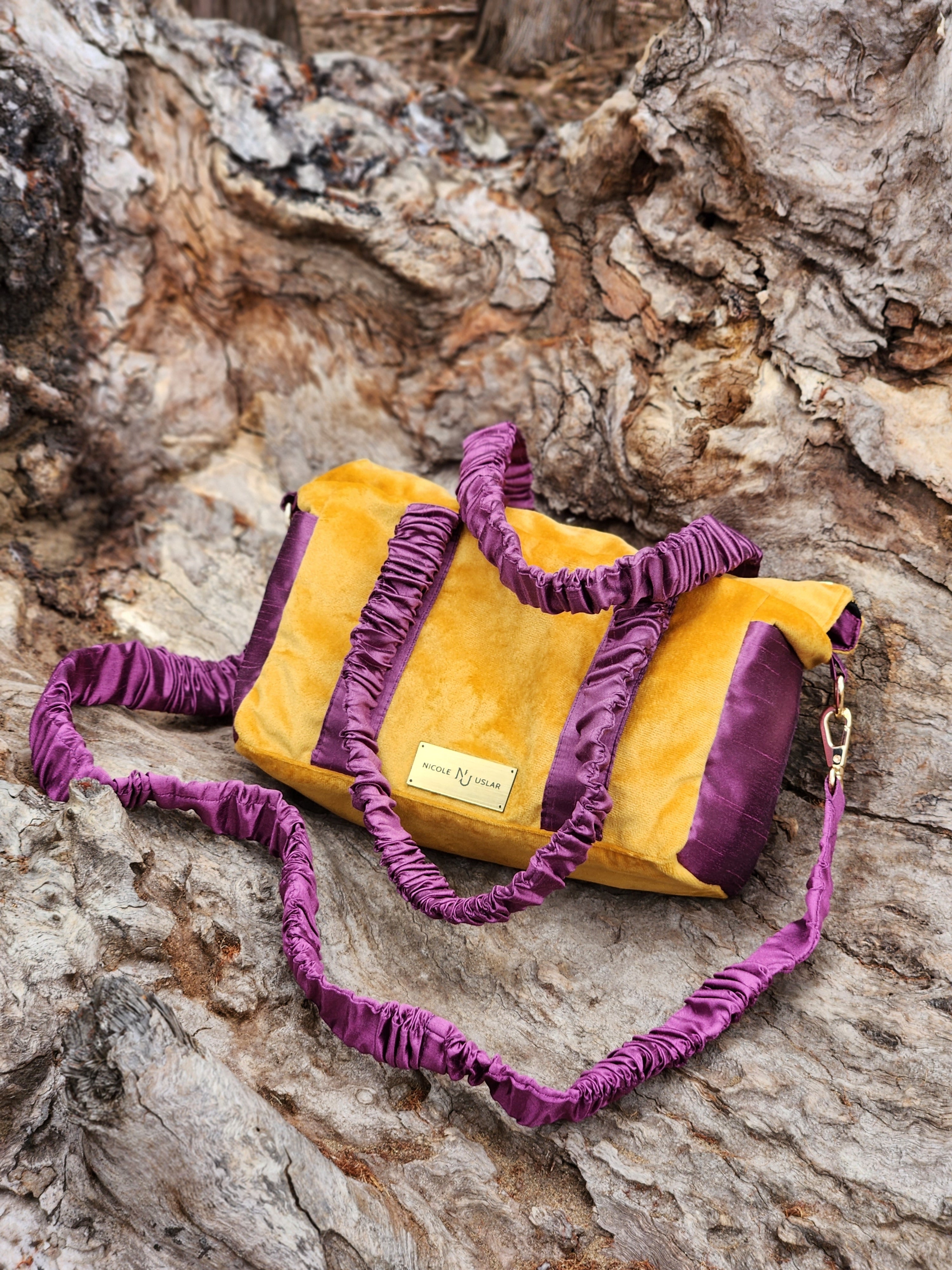 Bolso Alice Mostaza/Magenta - M