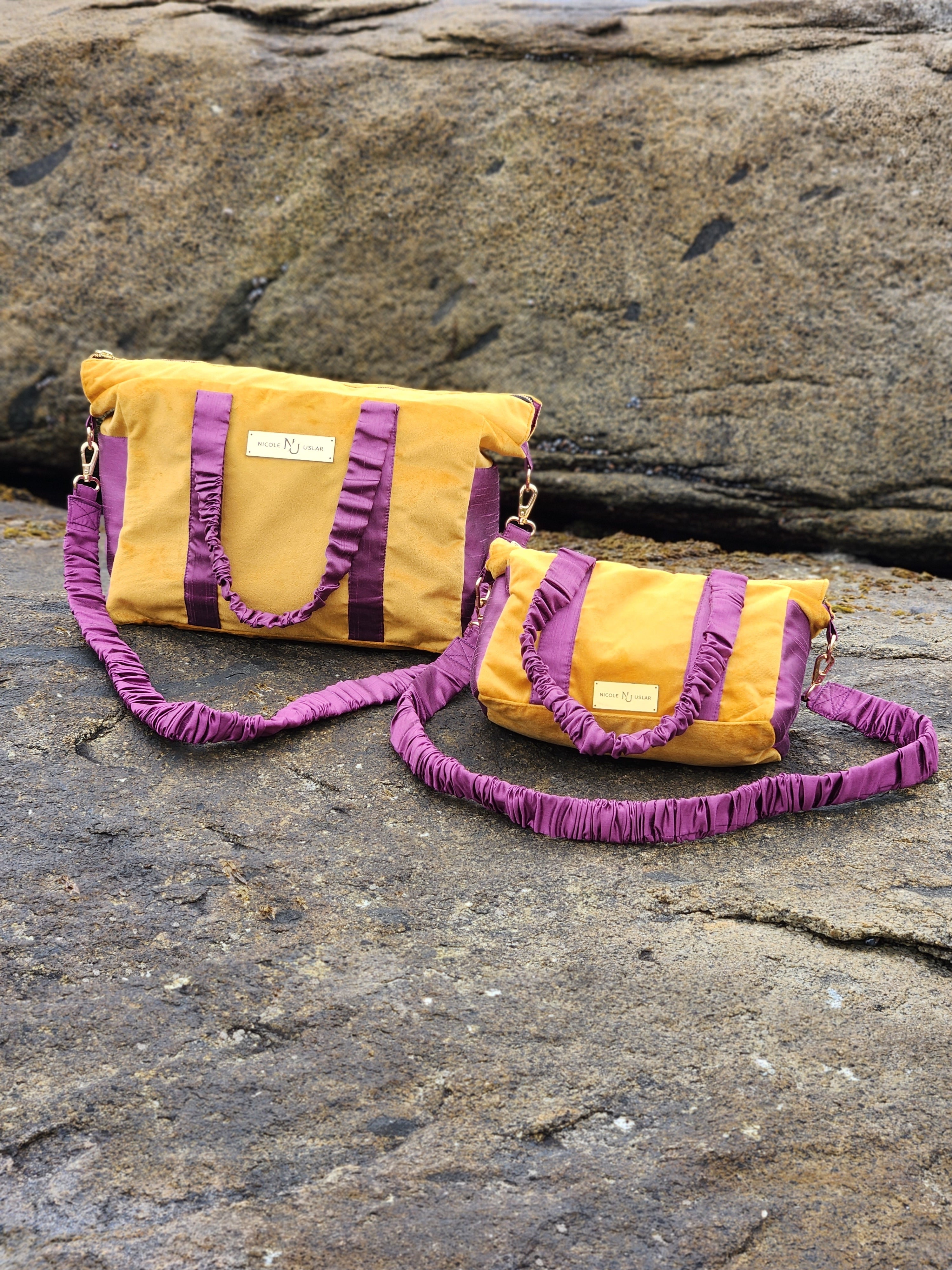 Bolso Alice Mostaza/Magenta - L
