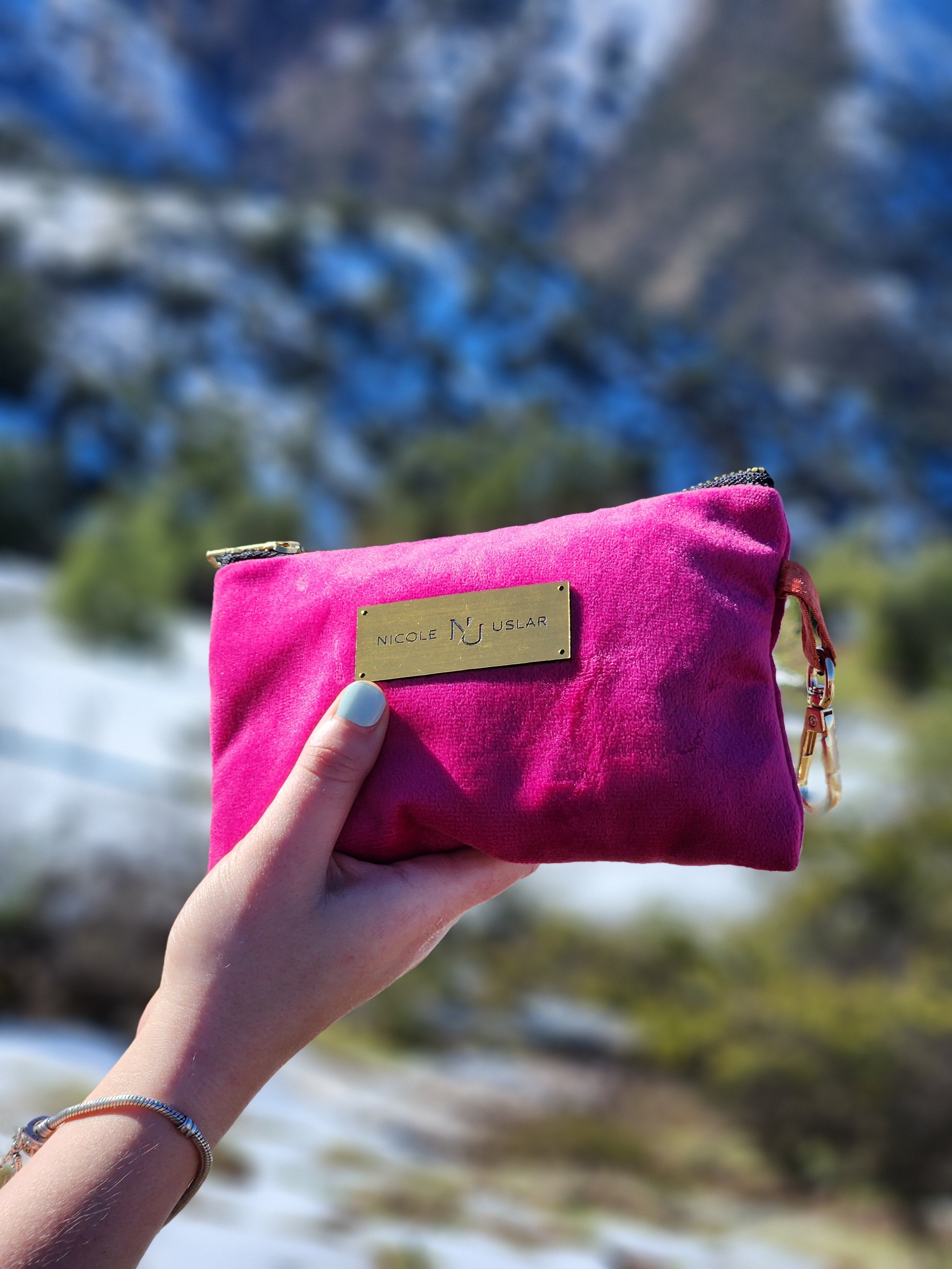 Estuche Felpa Fucsia