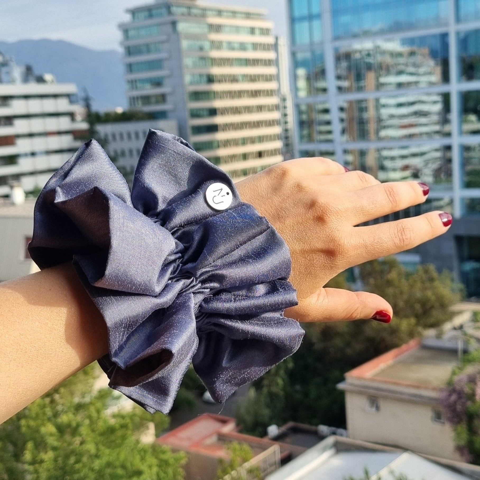 Scrunchie Clara Azulado