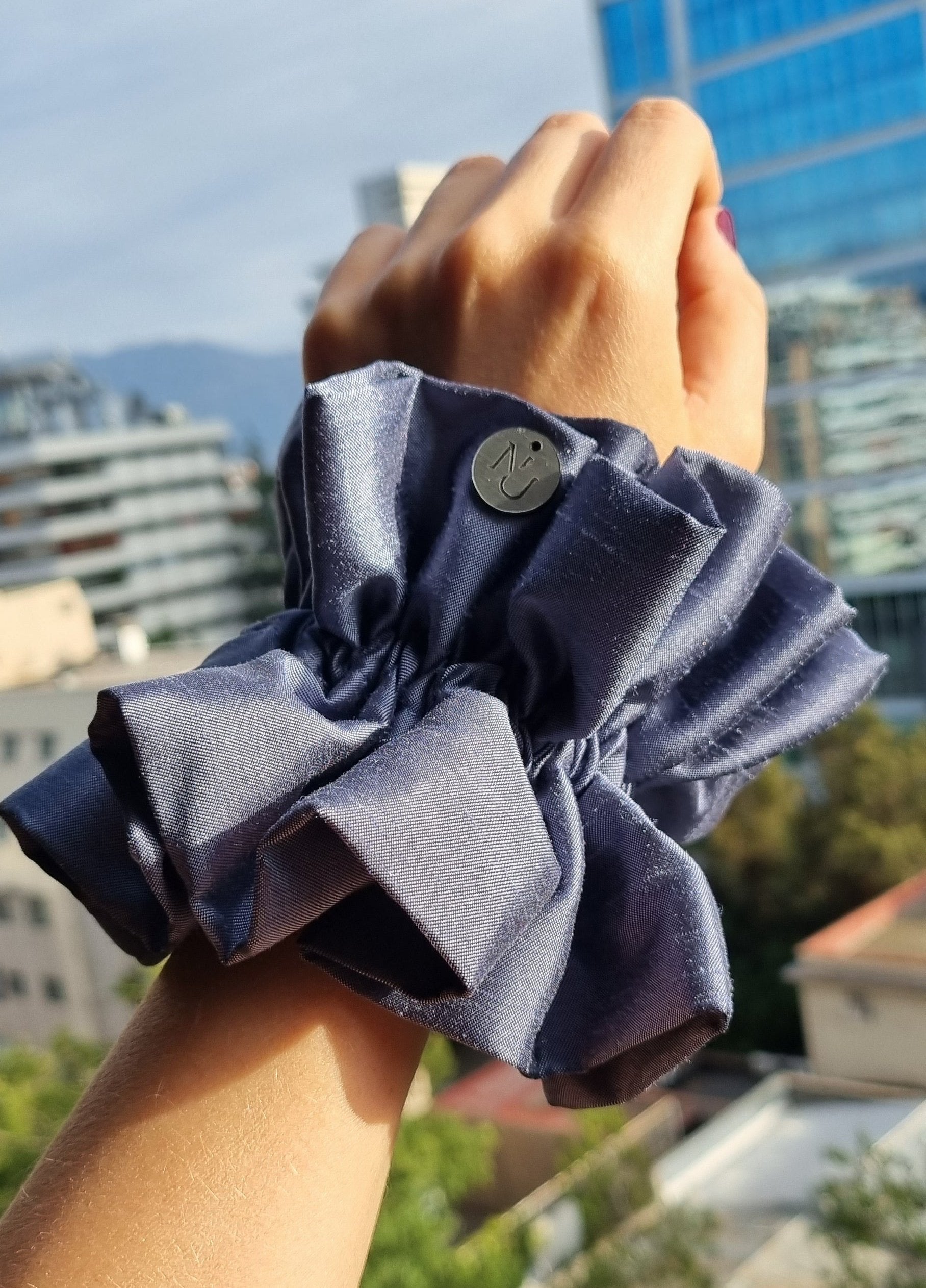 Scrunchie Clara Azulado