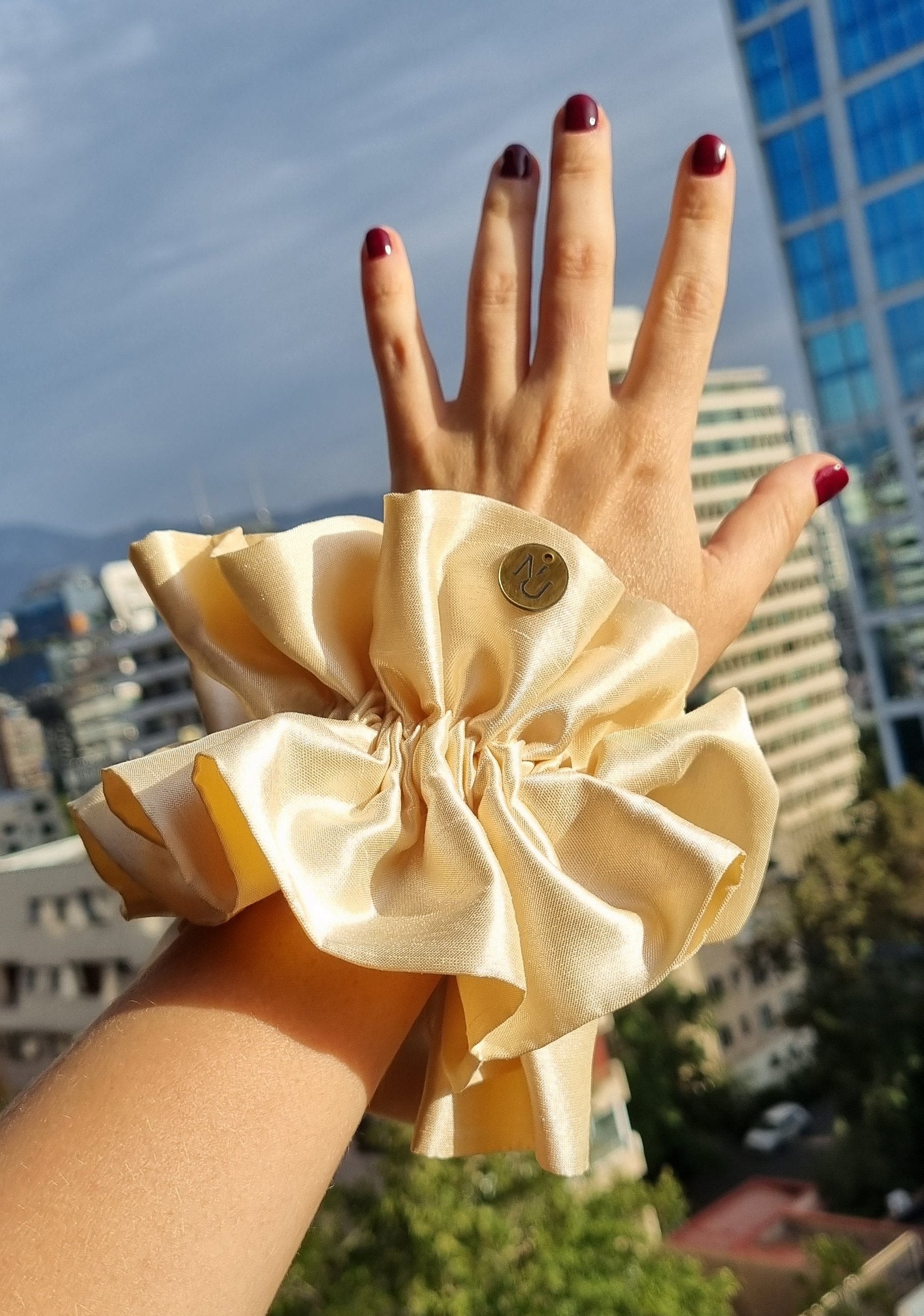 Scrunchie Clara Blanco Invierno