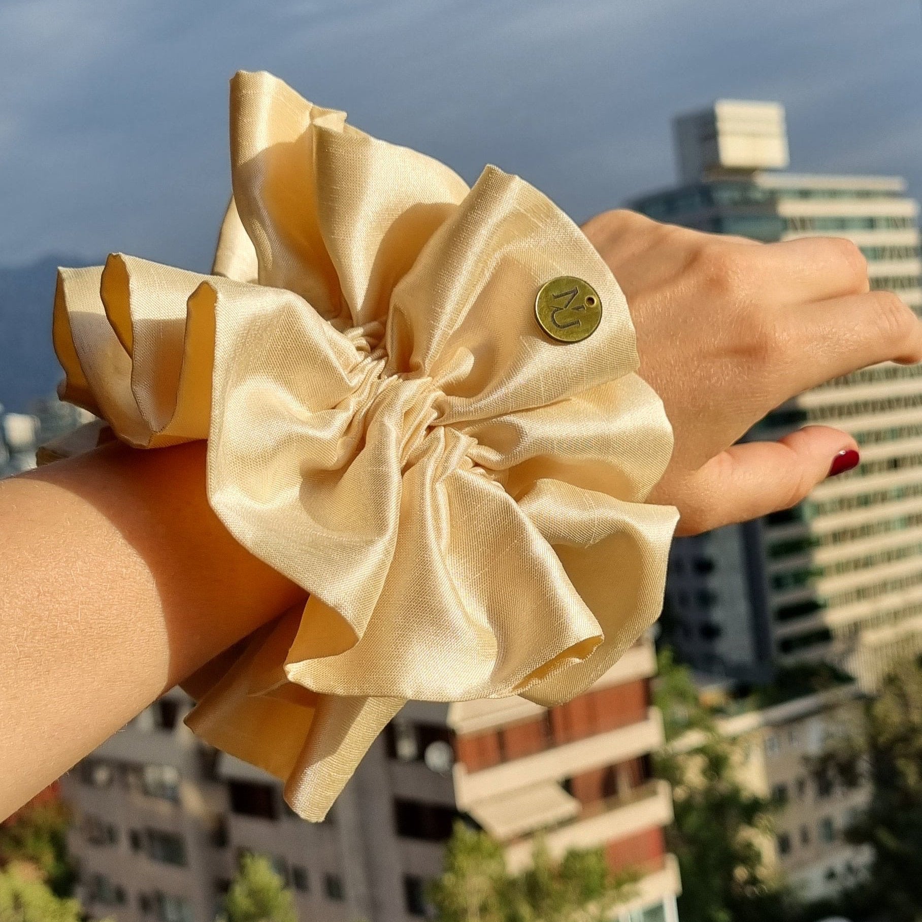 Scrunchie Clara Blanco Invierno