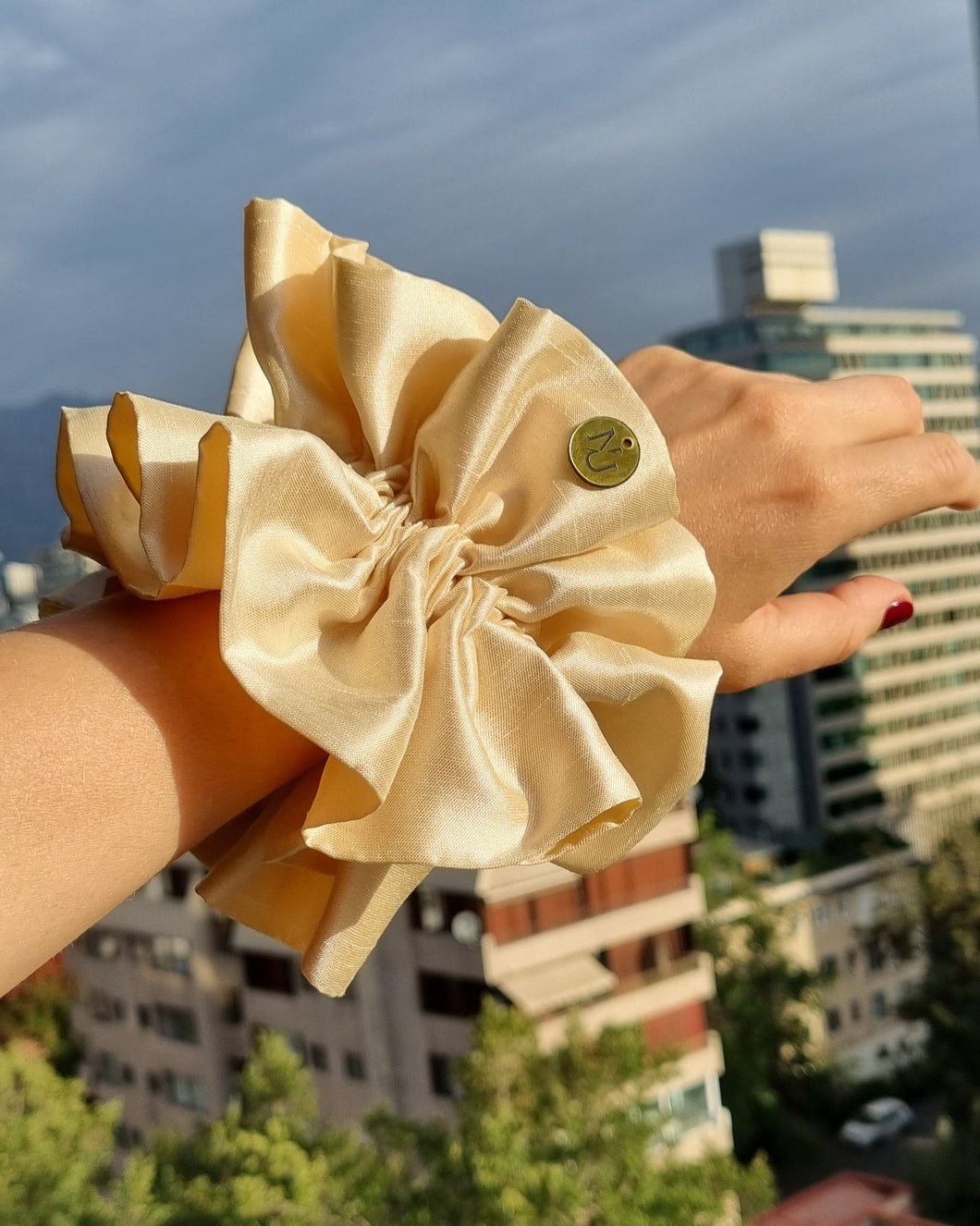 Scrunchie Clara Blanco Invierno