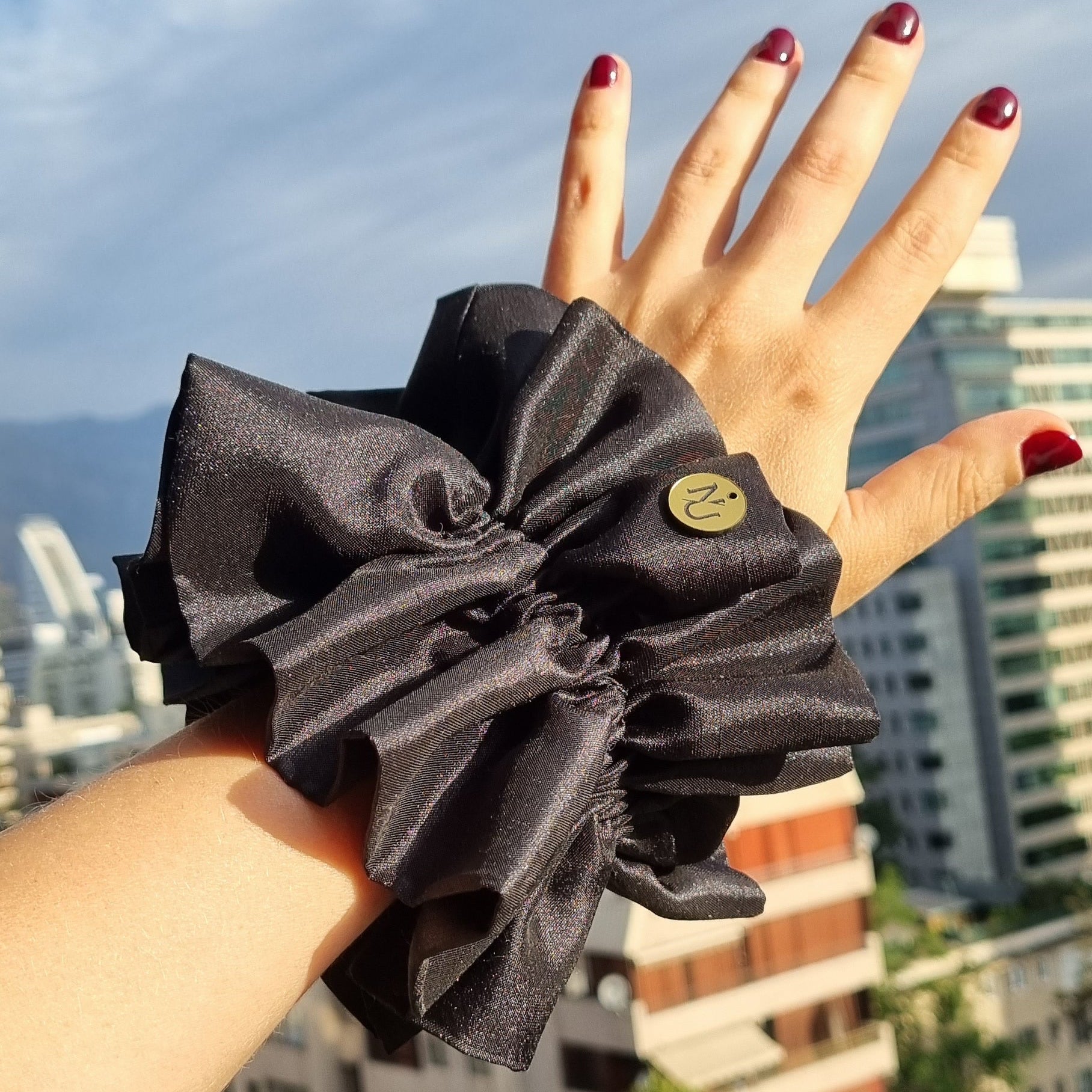 Scrunchie Clara Negro