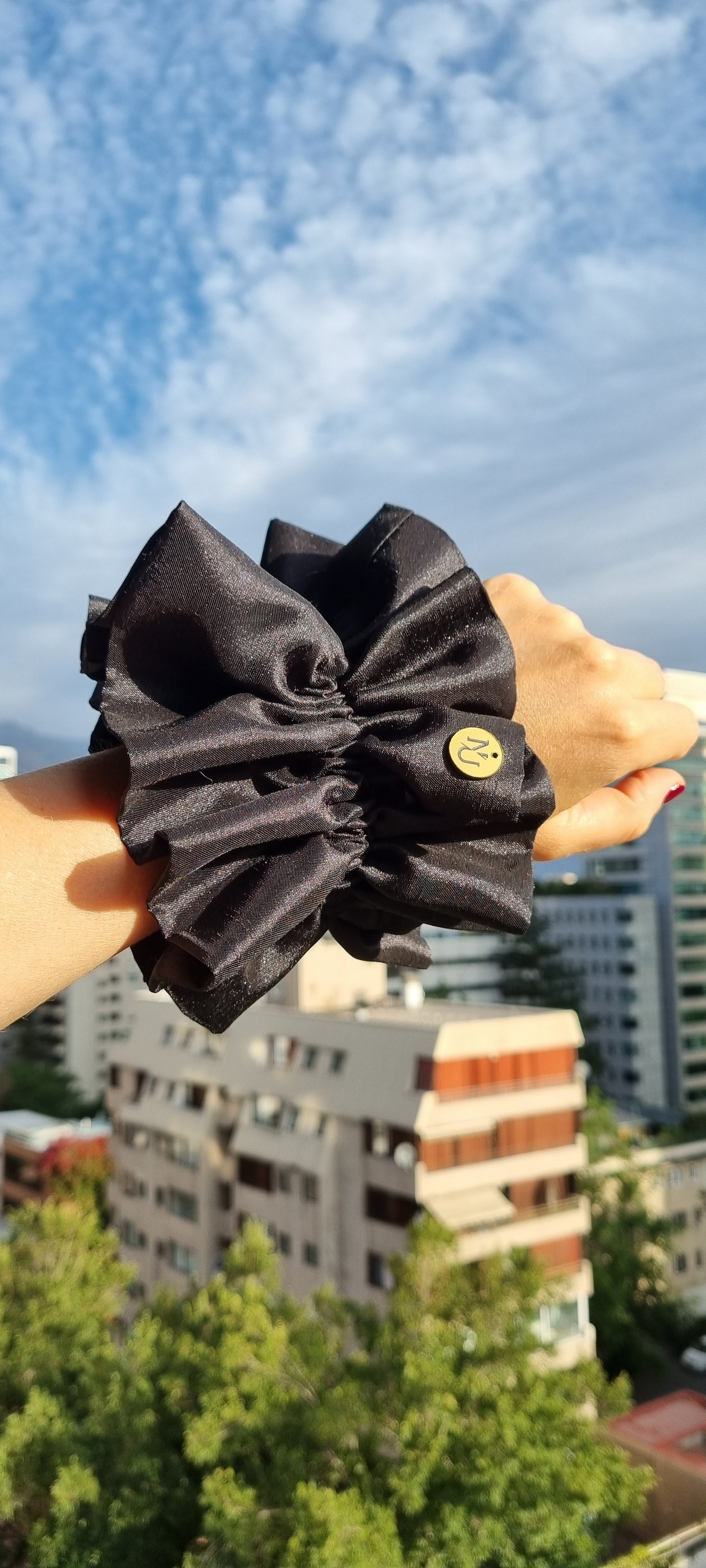 Scrunchie Clara Negro