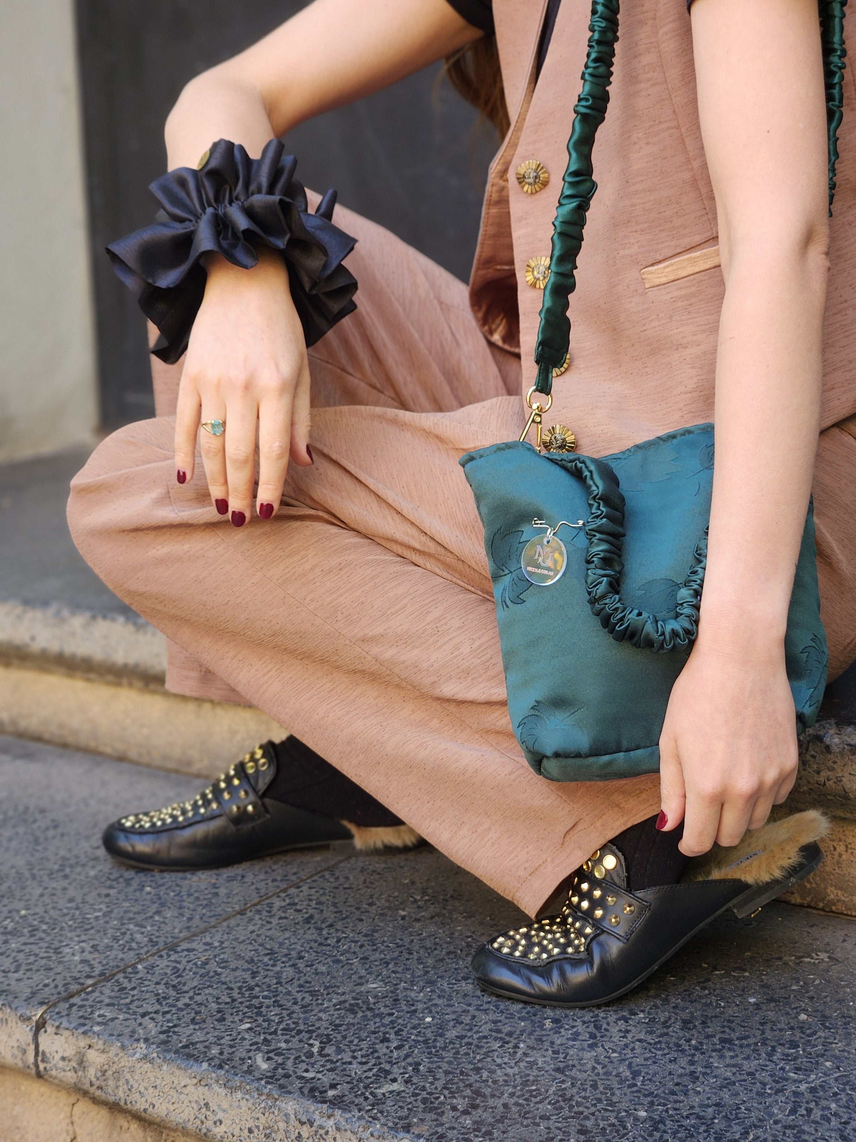 Scrunchie Clara Negro