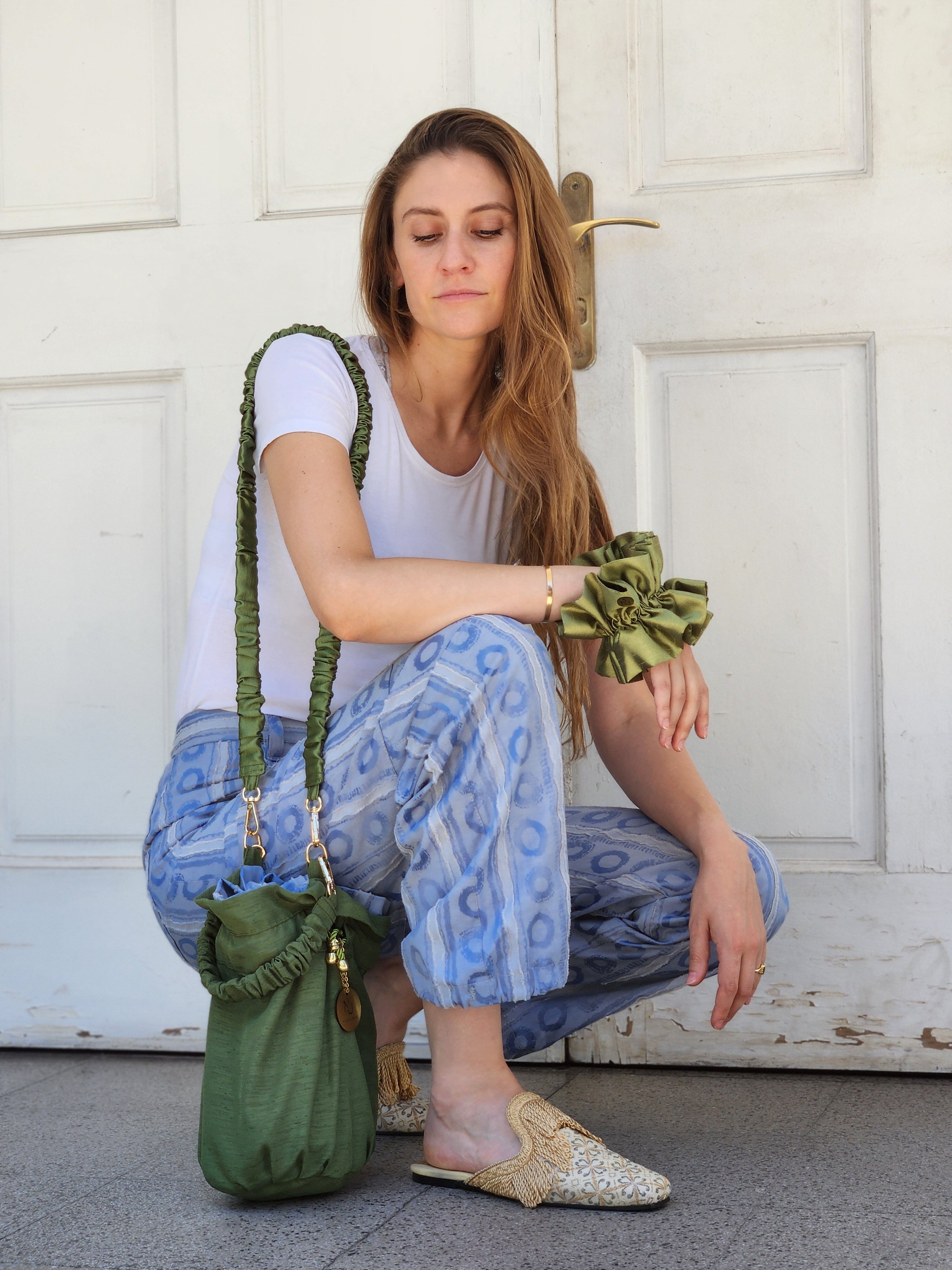 Scrunchie Clara Verde