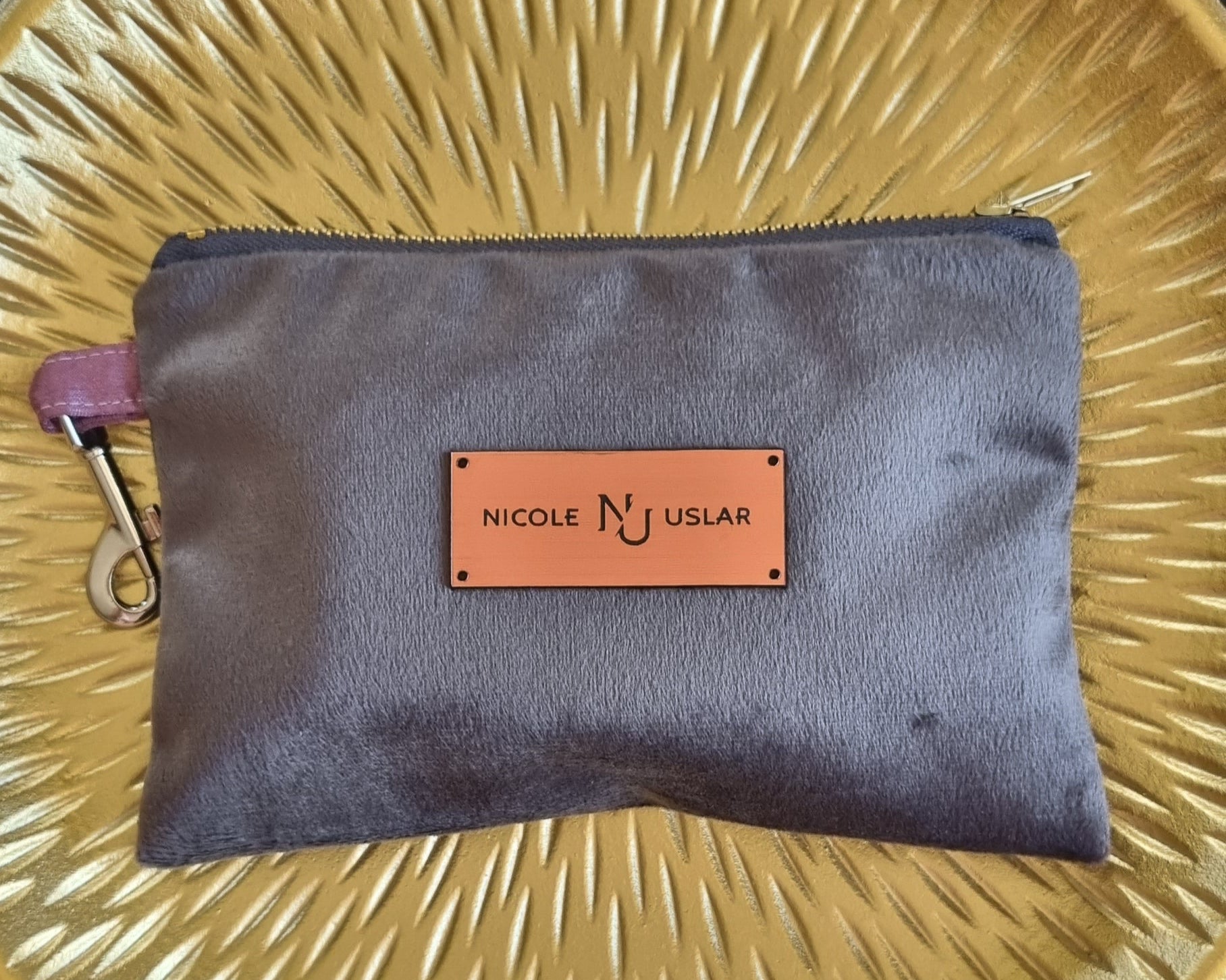 Estuche Felpa Plomo