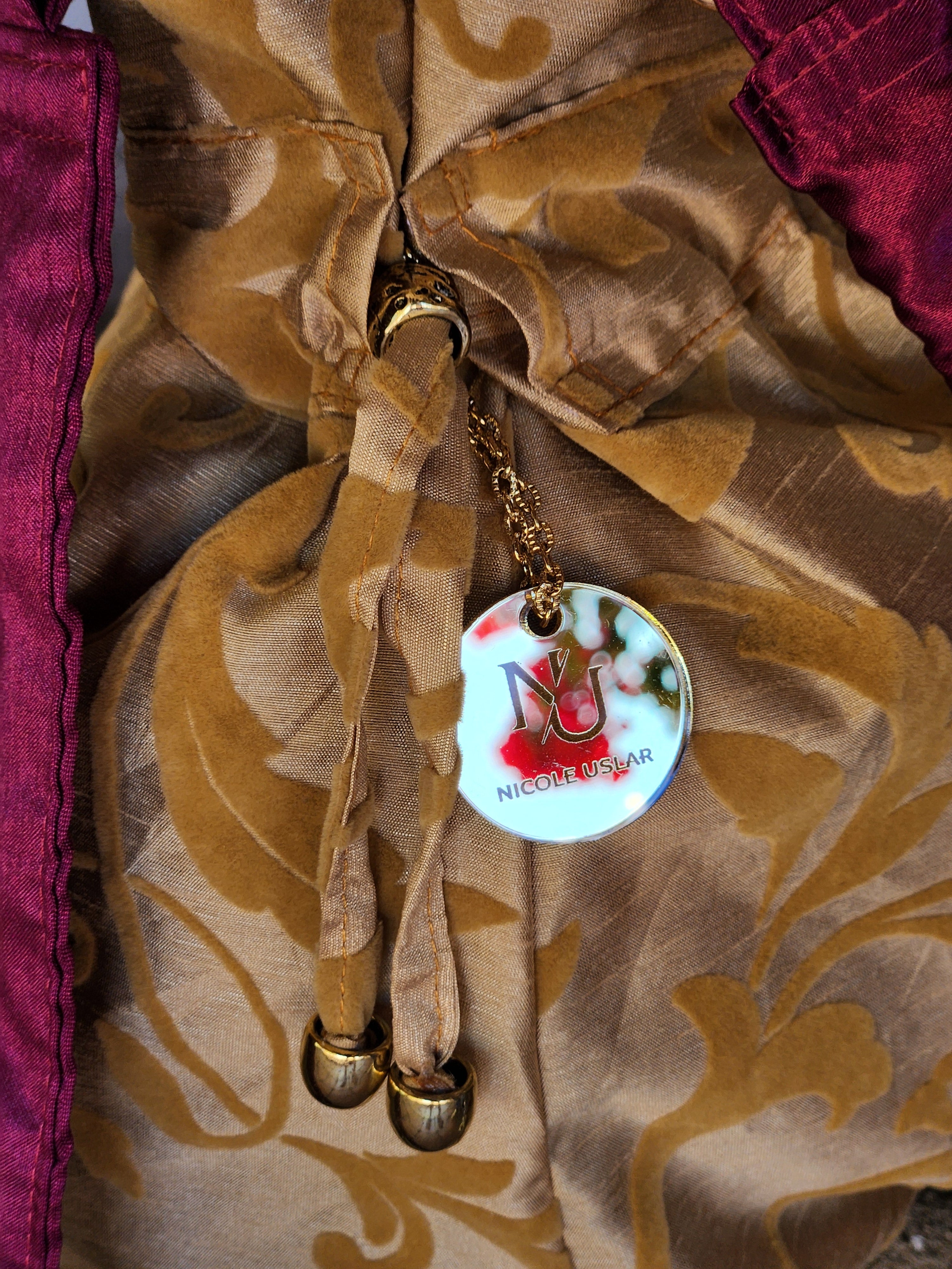 Bolso Reversible Claire Velvet Barroco