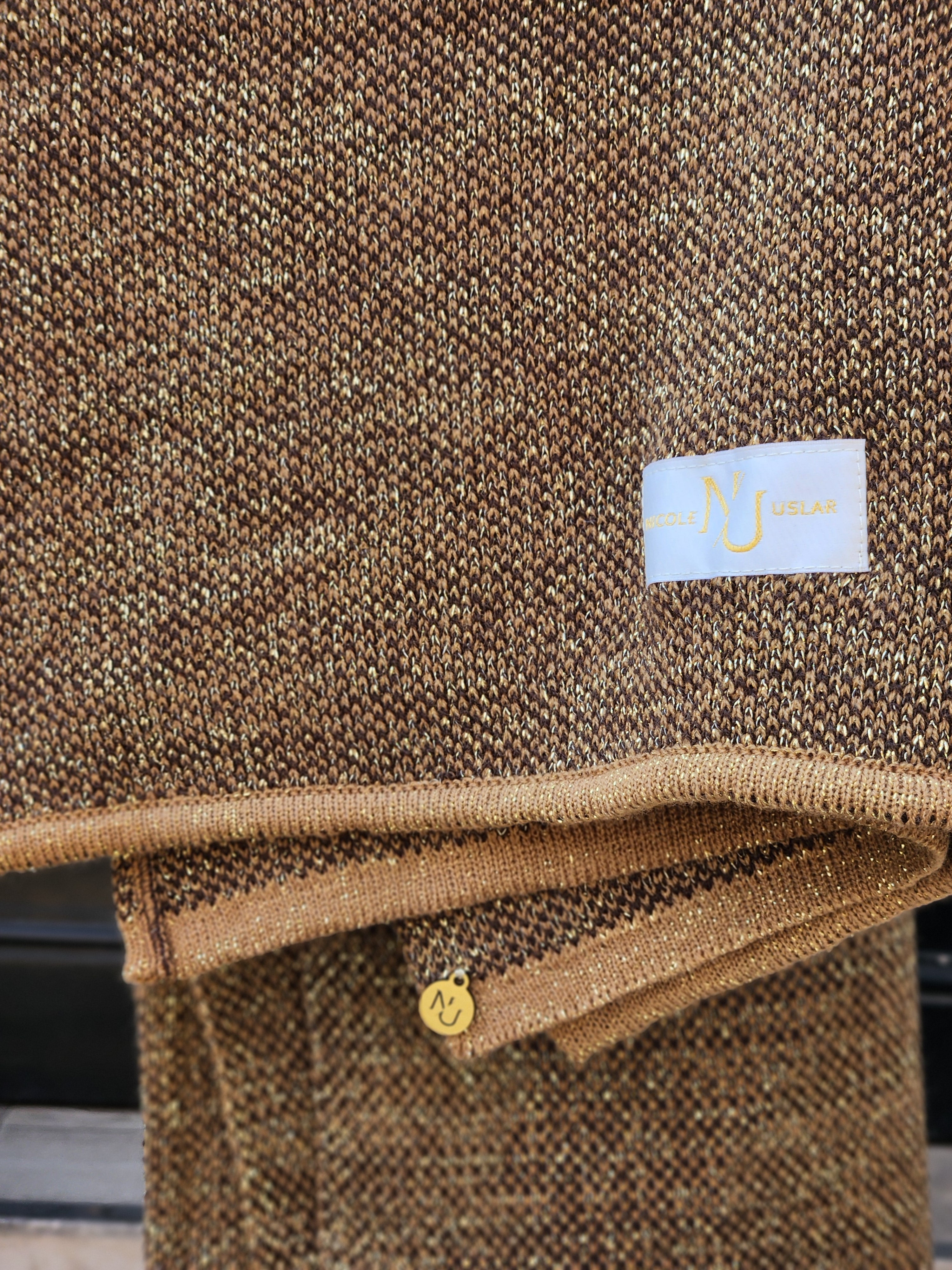 Echarpe Alpaca Moka Golden