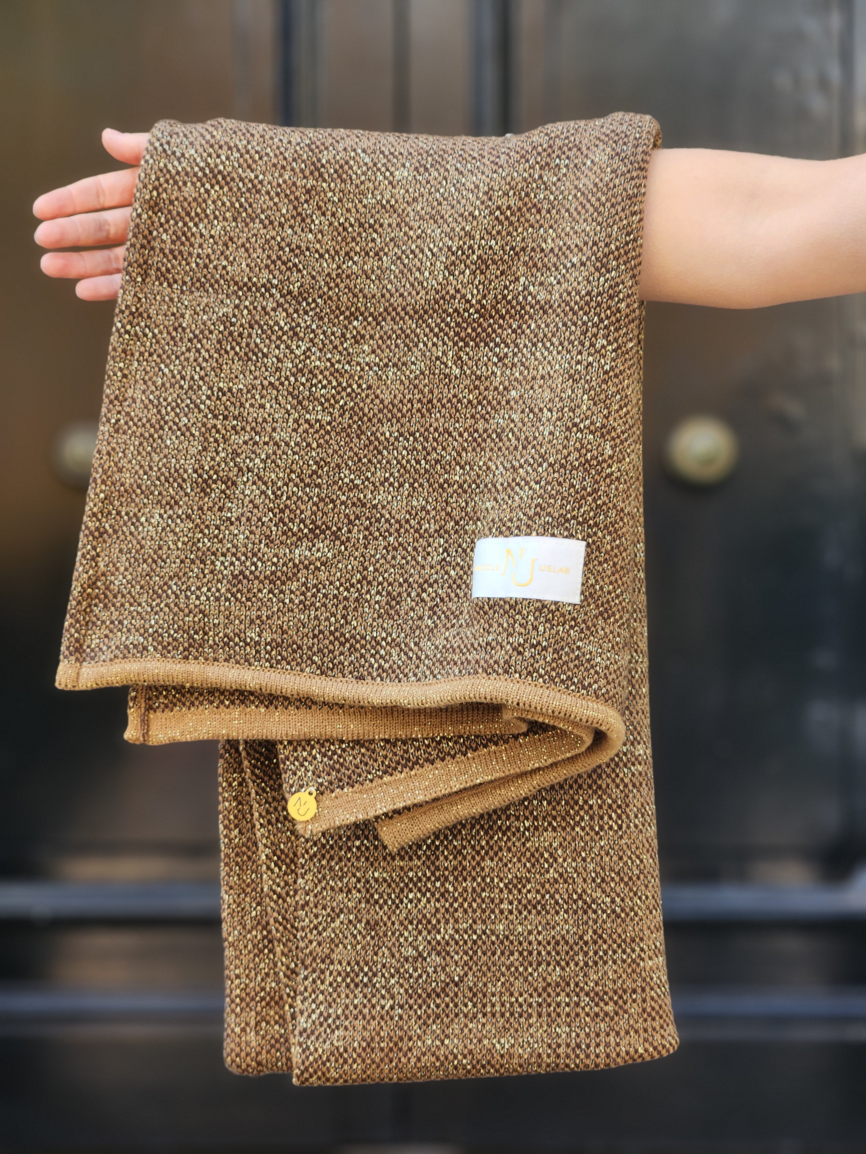 Echarpe Alpaca Moka Golden