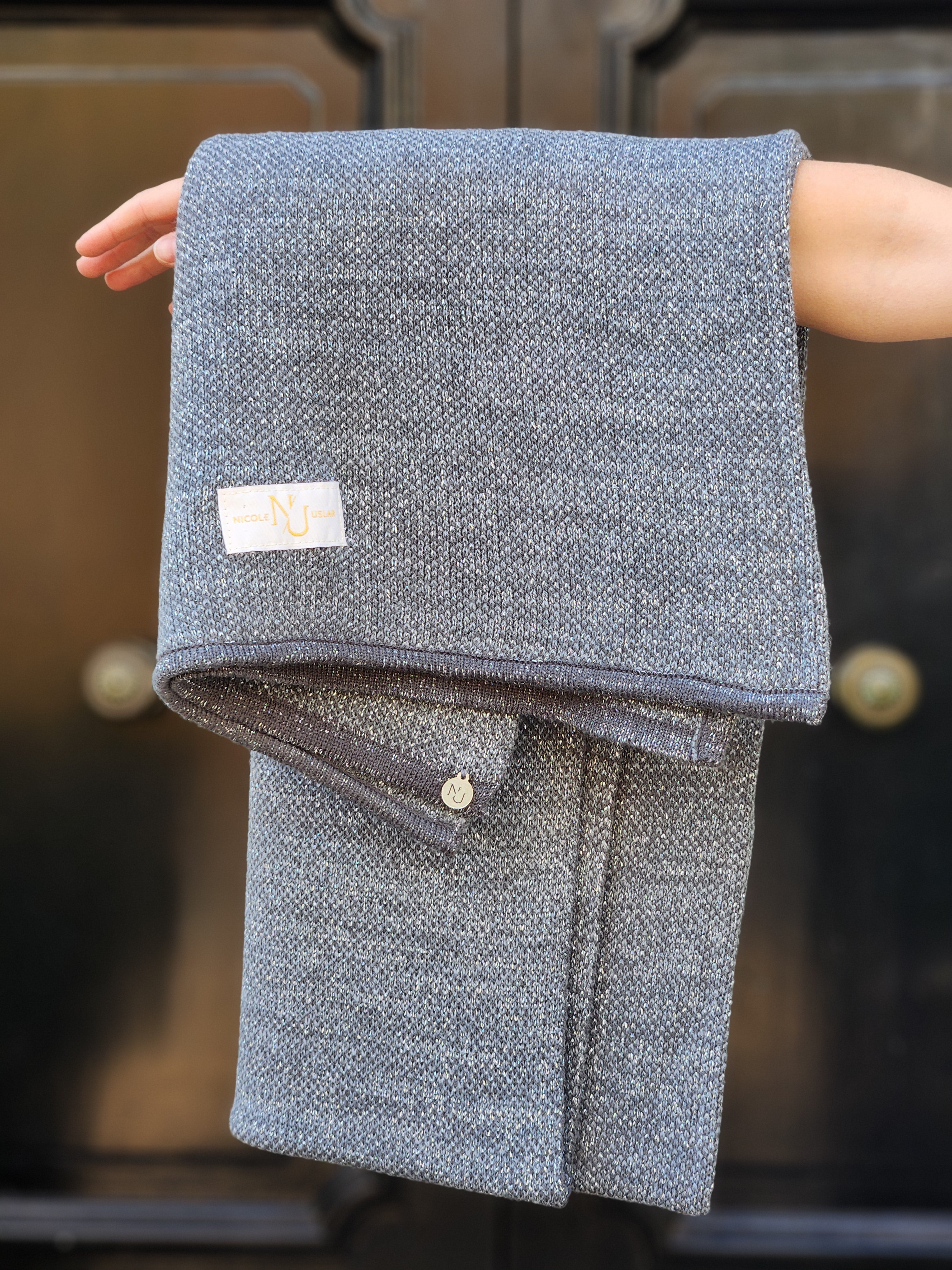 Echarpe Alpaca Grey Silver