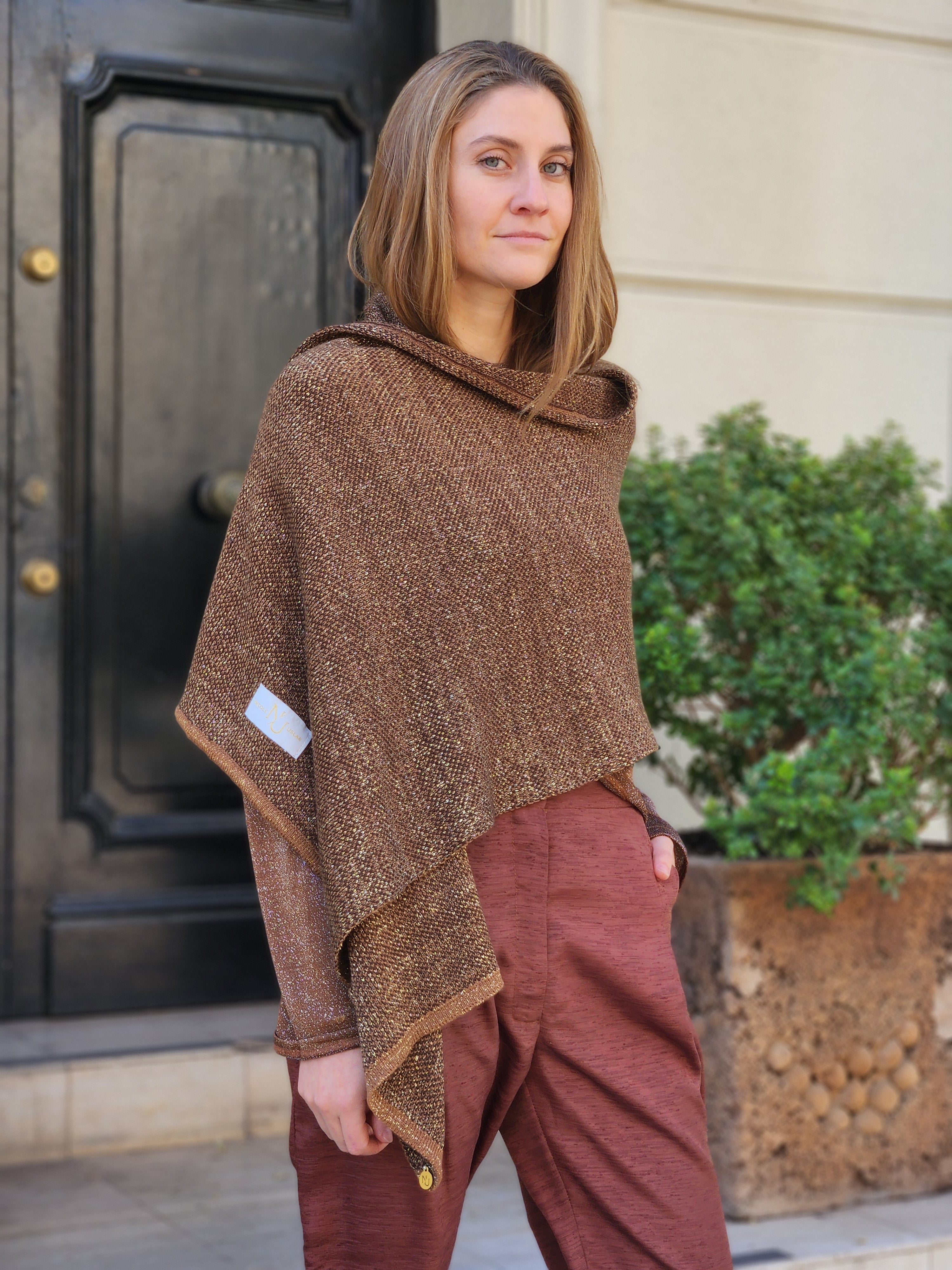 Echarpe Alpaca Moka Golden