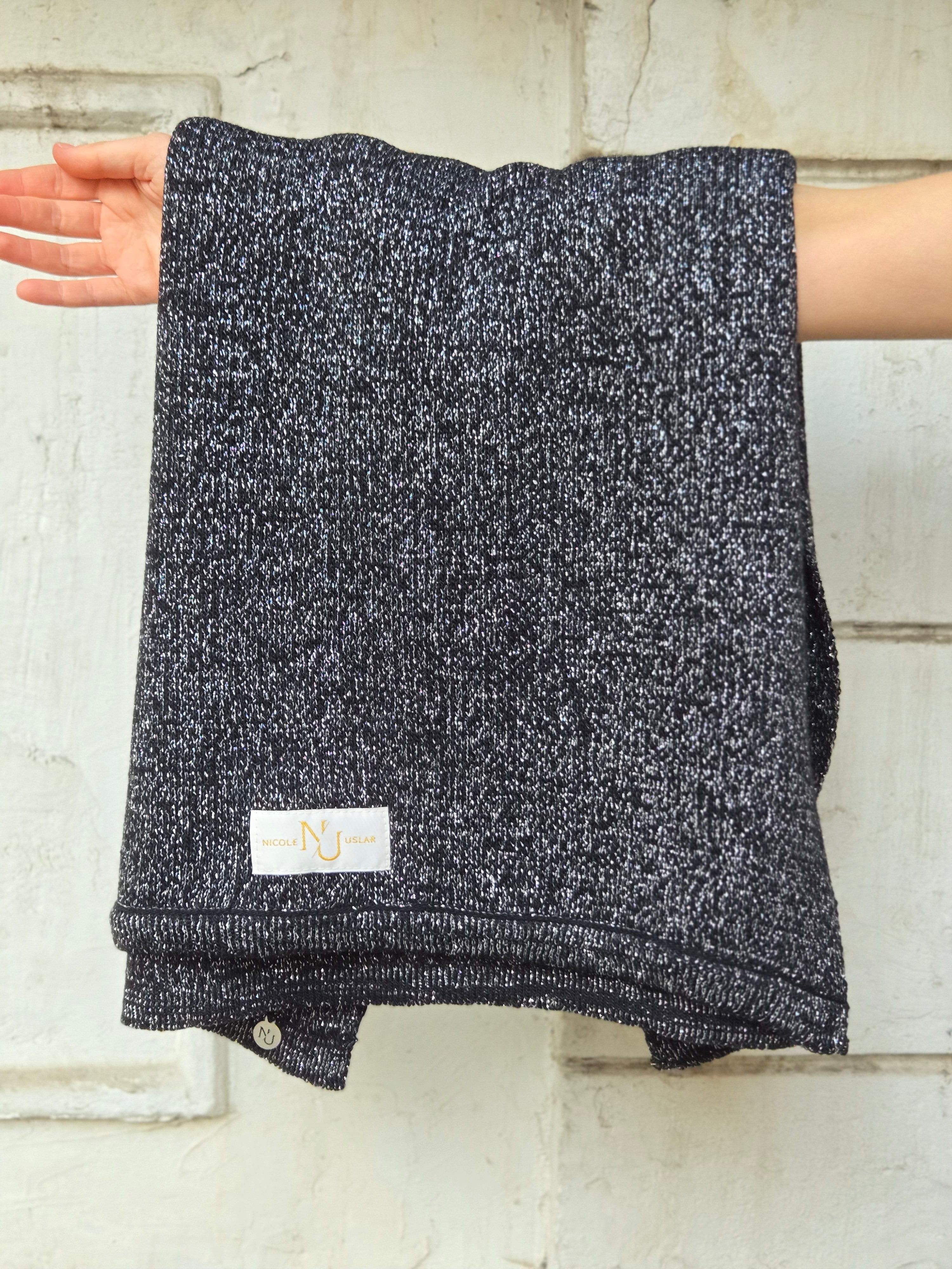 Echarpe Alpaca Black Silver