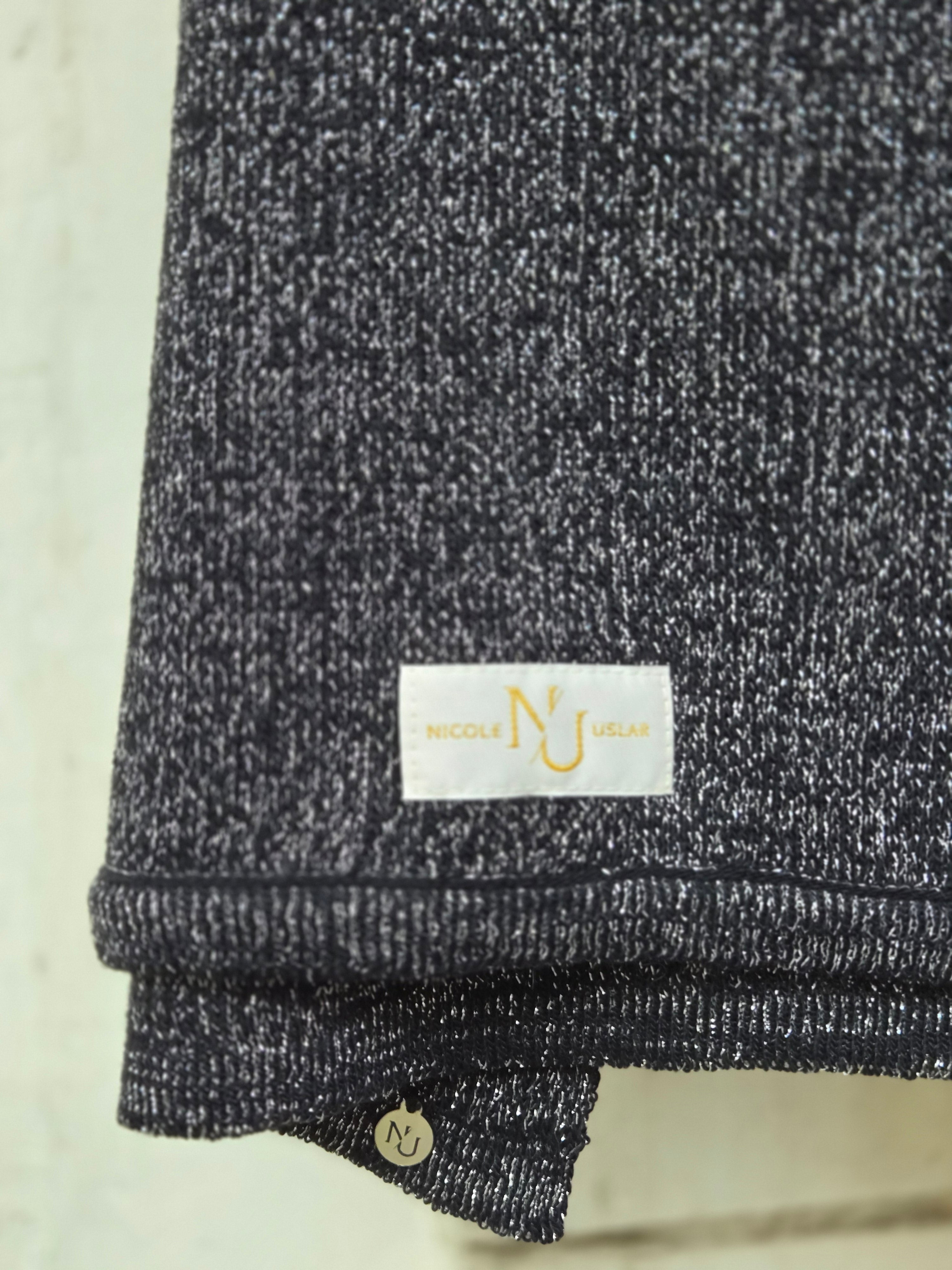 Echarpe Alpaca Black Silver