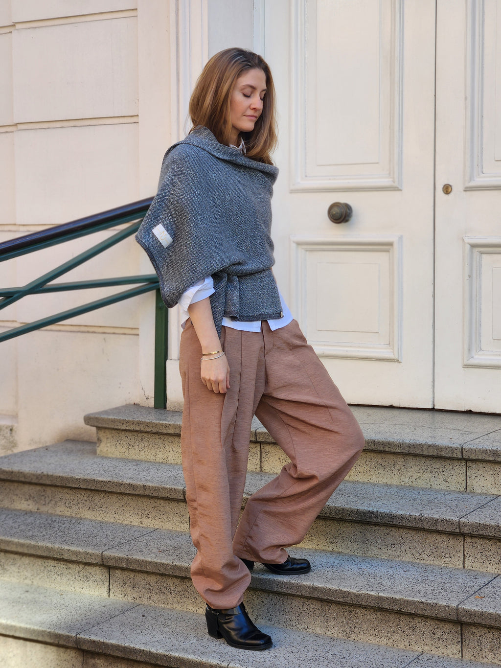 Echarpe Alpaca Grey Silver