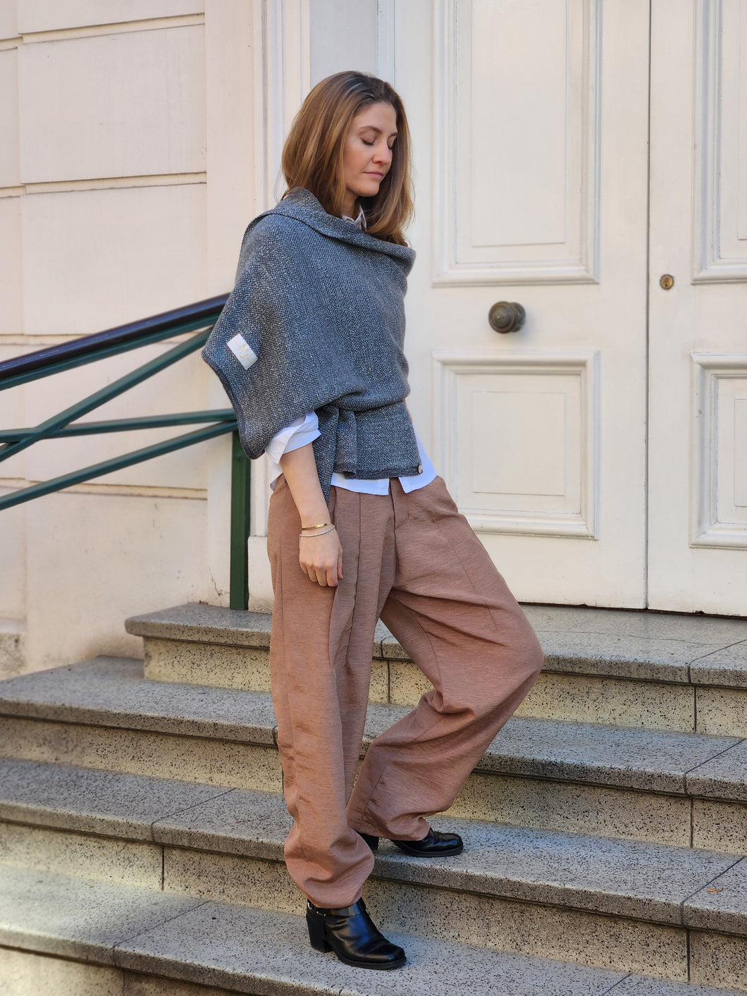 Echarpe Alpaca Grey Silver