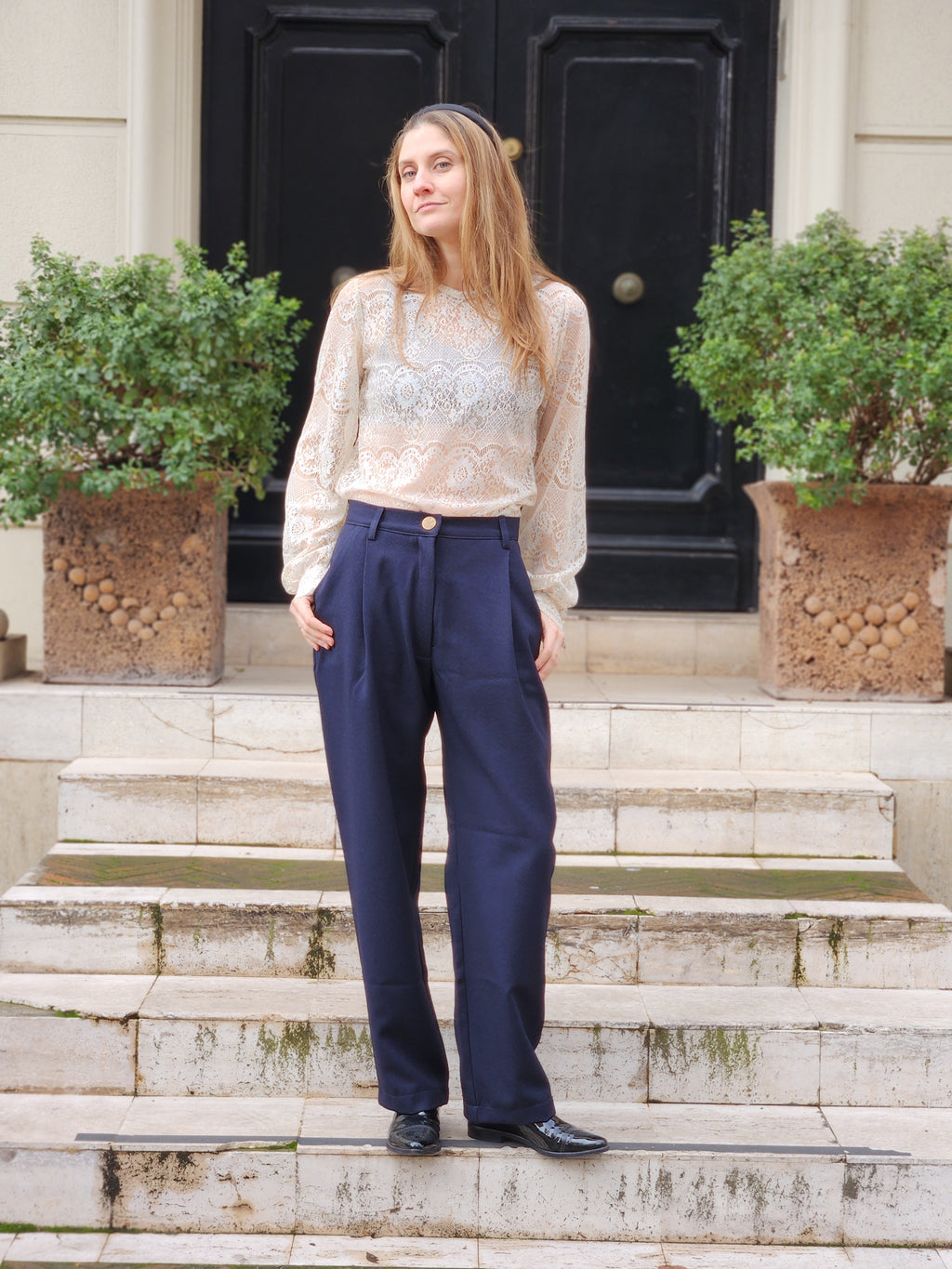 Pantalón Sastre Navy Clásico