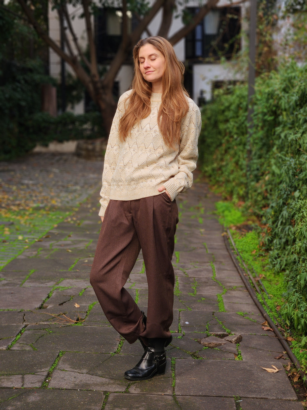 Pantalón Sastre Marrón Moka