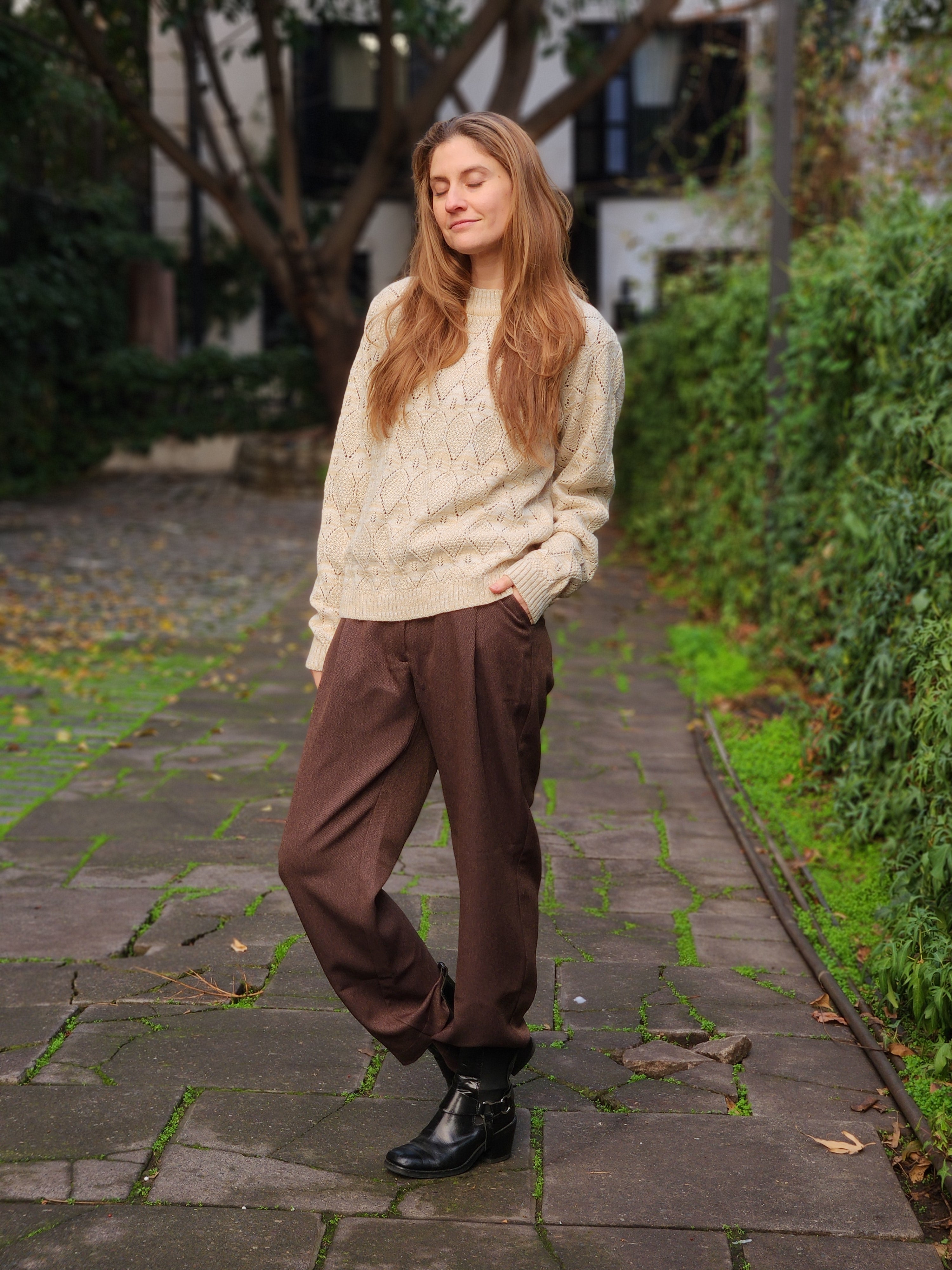 Pantalón Sastre Marrón Moka