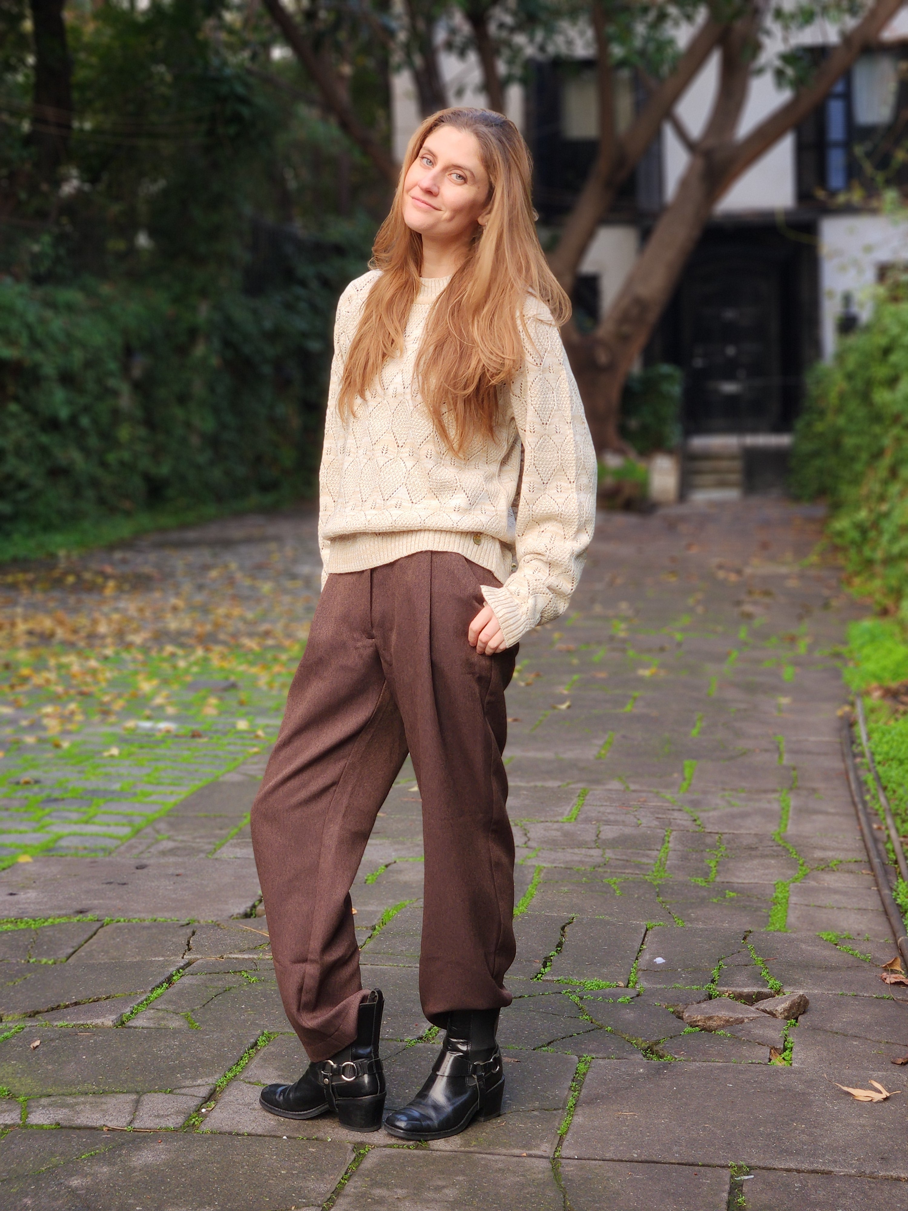 Pantalón Sastre Marrón Moka