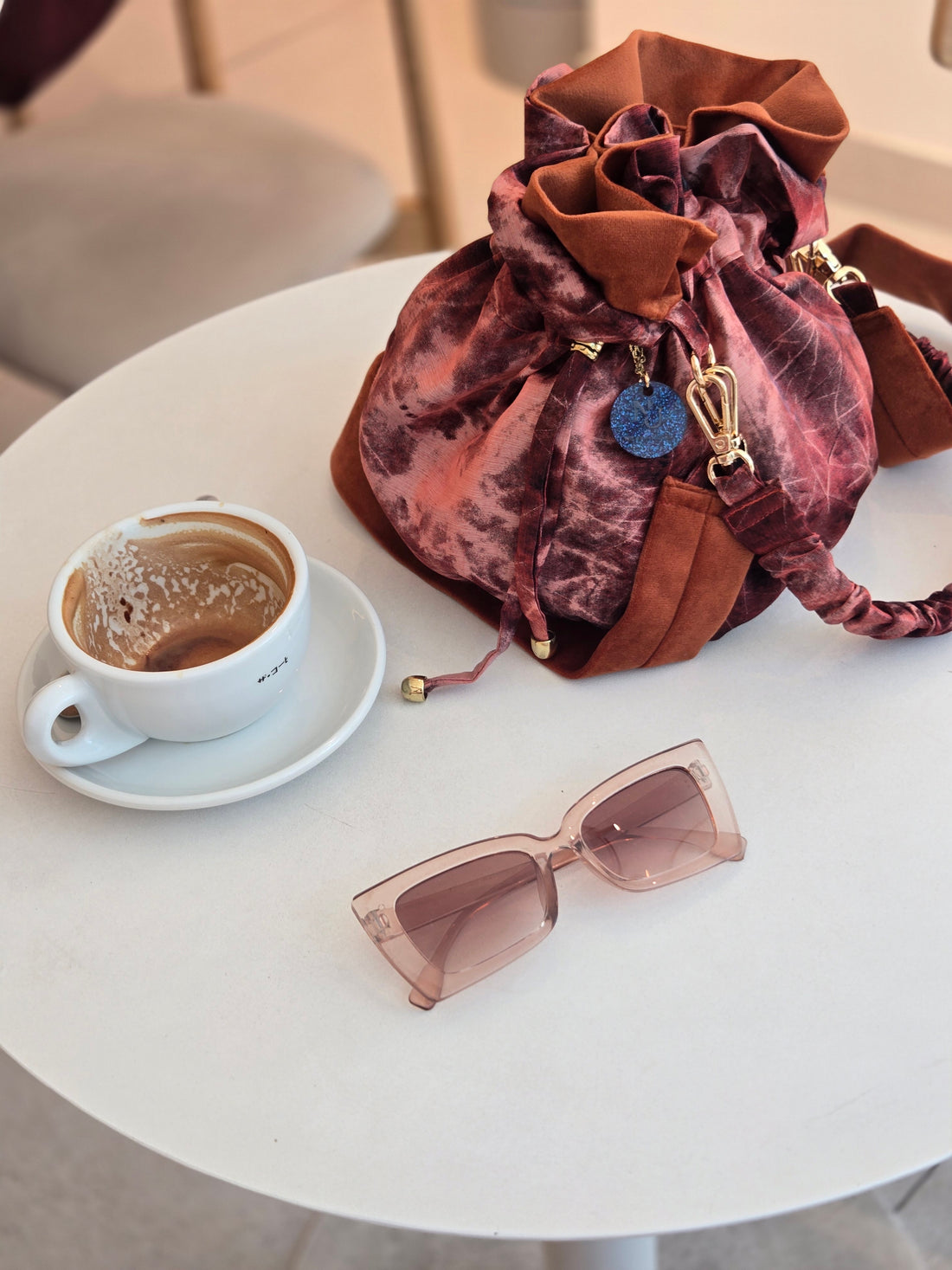 Bolso reversible Batik Terracota