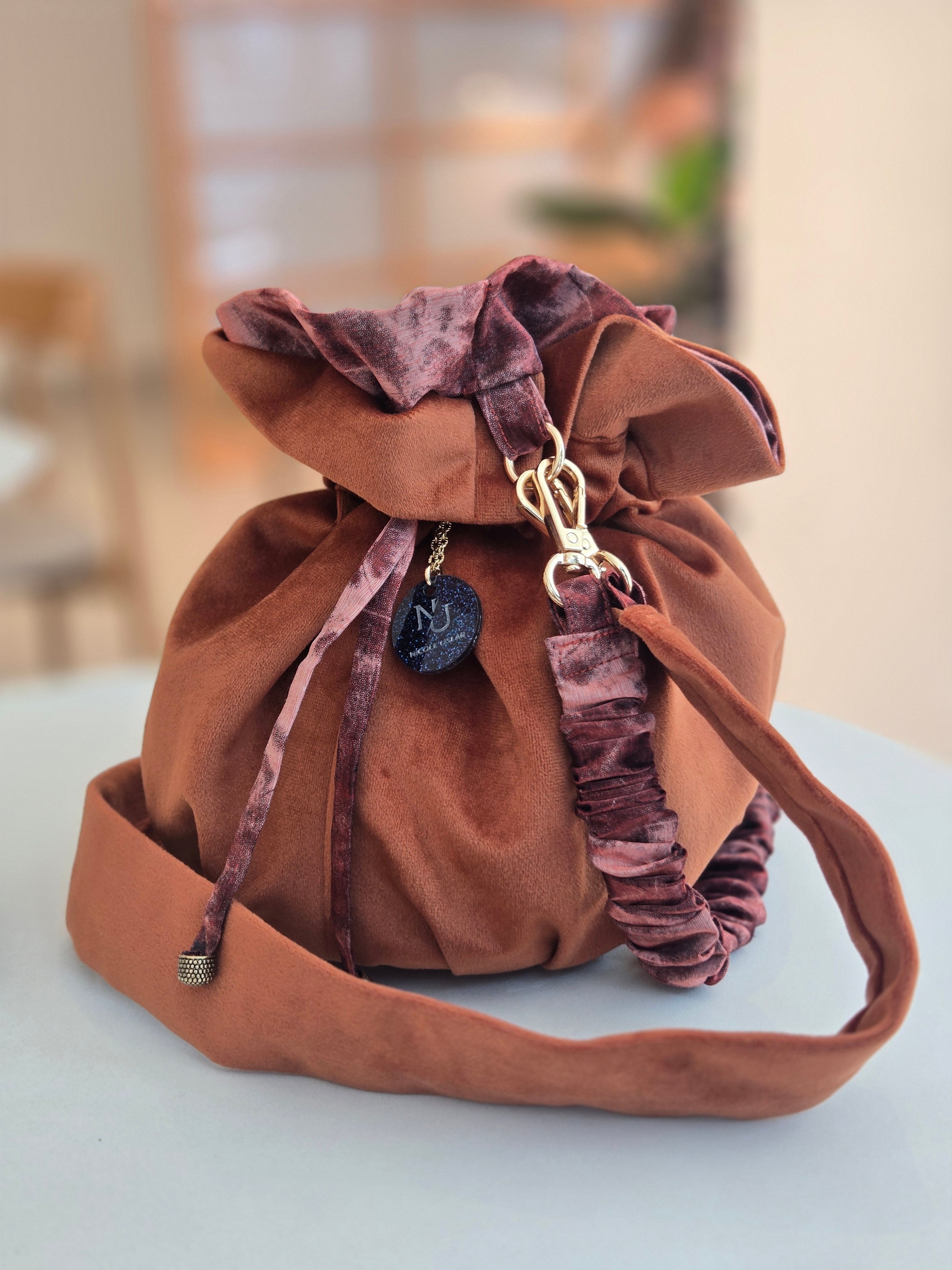 Bolso reversible Batik Terracota